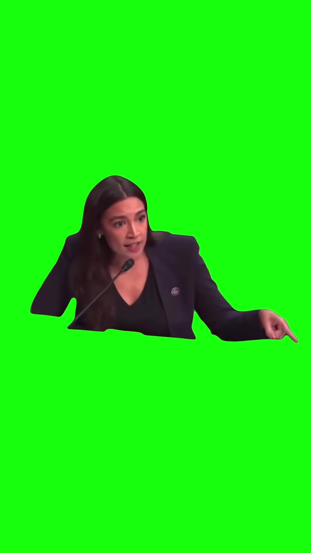 “Walks Like a Duck” AOC meme template blank