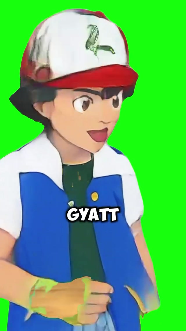 “We Can Go Gyatt for Gyatt” Ash and Pikachu meme template blank