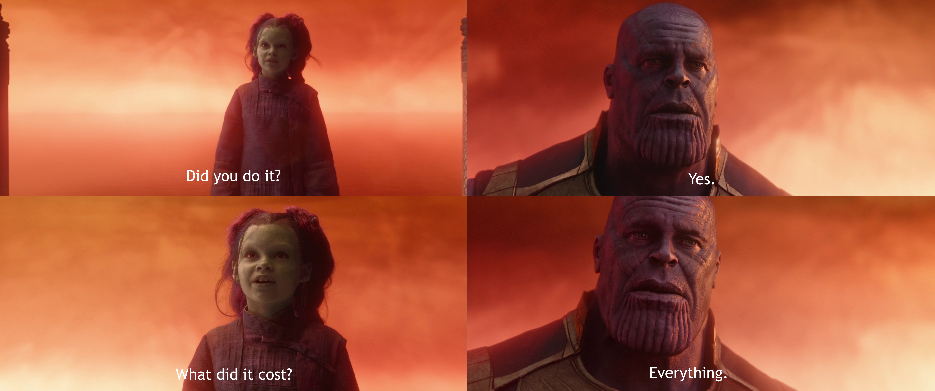 What Did It Cost? Everything meme template blank - image format