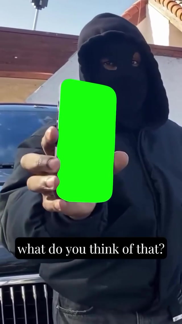 “What Do You Think of That?” Kanye’s Phone meme template blank