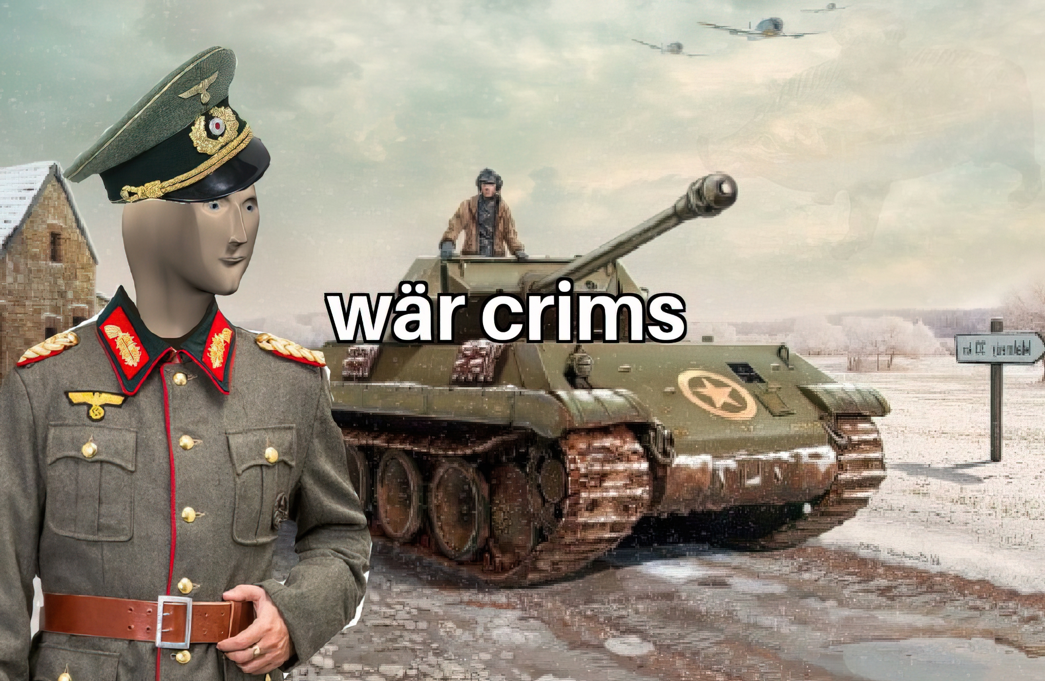 Wär Crims meme template blank - image format