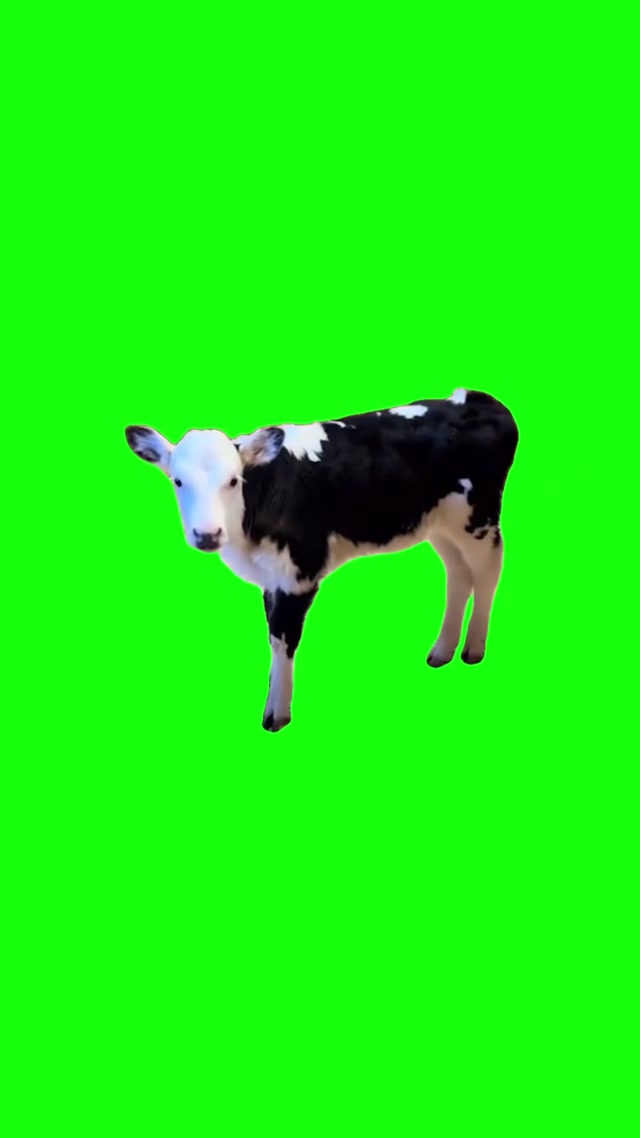 Zesty Cow Moo meme template blank